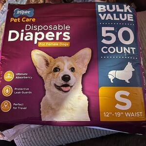Inspire Pet Care Disposable Diapers for Female Dogs - new unopened package